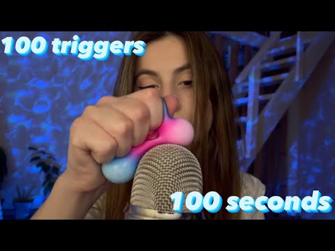 Asmr 100 triggers in 100 seconds