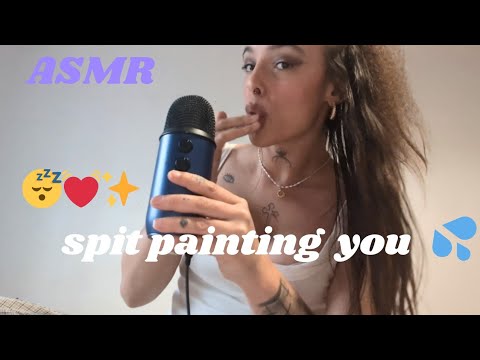 ASMR the only spit painting video you'll ever need 😴✨💓