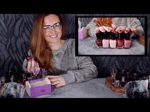 Quiet ASMR Nail Polish 💅🏻 Swatching, Clicking, Soft Whispers & Speaking