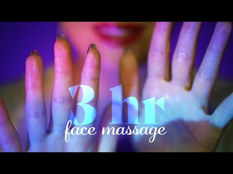 ASMR ~ 3 hr Face Massage Session ~ Layered Sounds, Personal Attention, Closeup