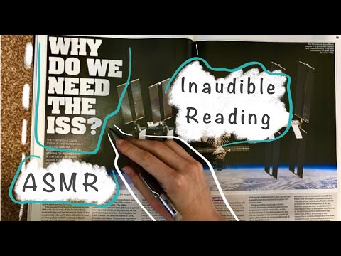 ASMR - Inaudible Whispered Reading of a Technology Magazine - Mouth Sounds and Lot's of Tracing!