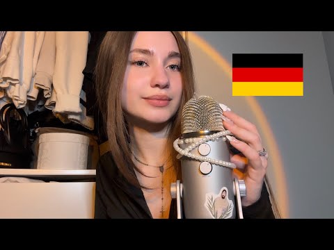 ASMR Whisper Ramble in German 🇩🇪 (close up)