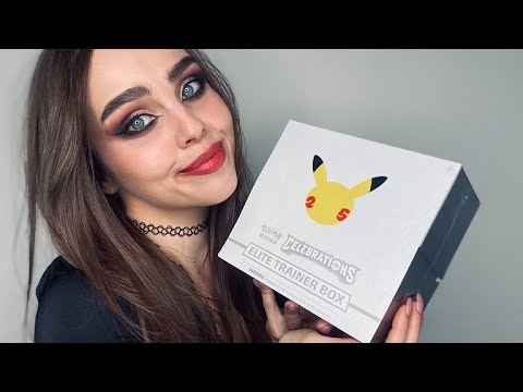 Pokémon Celebrations Elite Trainer Box cards opening | ASMR