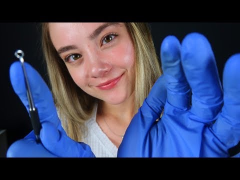 ASMR SPA ACNE FACIAL & EXTRACTION ROLEPLAY! Steam Sounds, Latex Gloves, Up Close Hand Movements