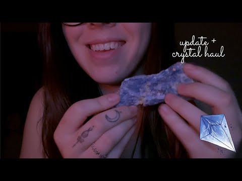 ASMR Update + Crystal Haul with Hand Movements (Lofi) 🌼