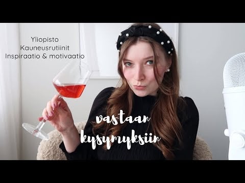 ASMR suomi - Q&A vastaan kysymyksiin 🇫🇮 Koulutus, kauneus, motivaatio