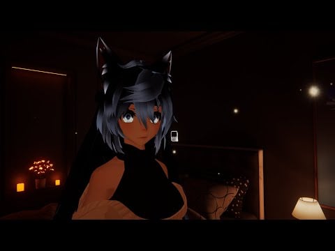 [ASMR-VRC] Nekogirl is helping to calm you down (Hand Movements, Visual Triggers) - No talking