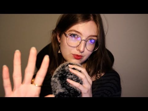 ASMR Fluffy Mic Scratching & Hand Movement Visuals ✨(No Talking)