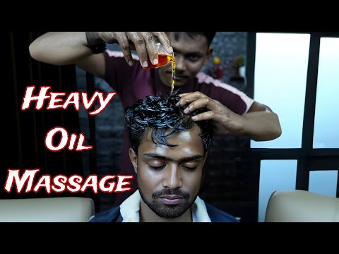 Huge Oil Head Massage | ASMR Heavy Oil Head Massage | Head Scratching With Lots Of Oil | Neck Crack