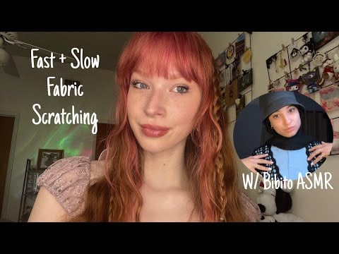 ASMR Fast & Slow Fabric Scratching With @BibitoASMR 