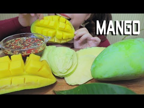 ASMR MANGO DIP WITH SWEET FISH SAUCE , ETREME CRUNCHY EATING SOUNDS | LINH-ASMR