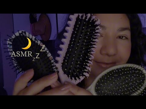 ASMR - Mexendo e Escovando Seu Cabelo | Fazendo Rabo De Cavalo (pouquíssima fala)
