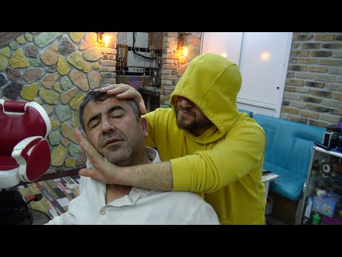 ASMR MASTER BARBER 💈 LOUD CRACK 💈 head shampoo,  back, elbow, face, ear, neck, arm, palm massage