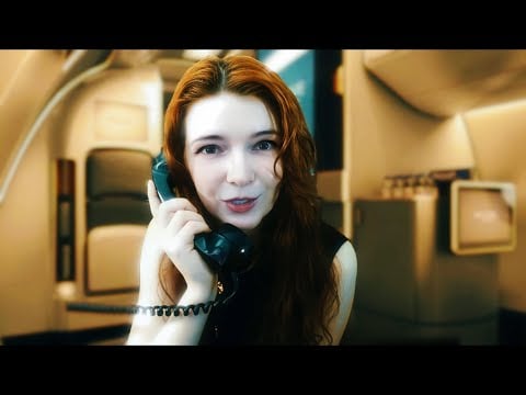 ASMR - Budget Luxury Flight to Cancun RP (First Class Personal Attention) scalp massage, pampering