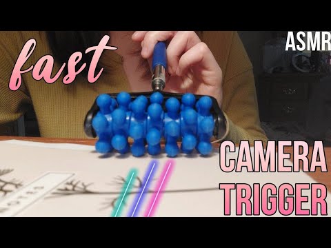 Fast and Aggressive Rolly Brush on Camera ♡ video request (lofi ASMR)