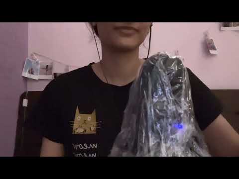 ASMR liquid sounds | Spray bottle, plastic crinkles spraying on mic | 1 min ASMR | Raindrop sounds