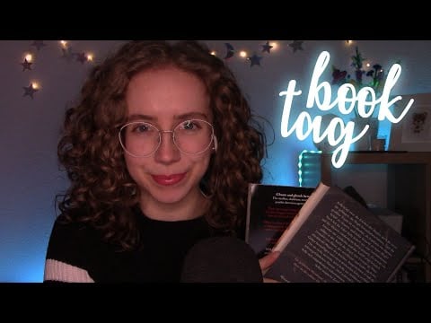 [ASMR] Beginning of the Year Book Tag 📚🩵 (book triggers, whispering, ...)