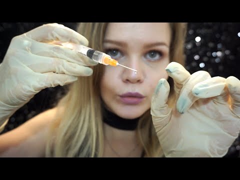 Asmr | Lip Injunction RP | Inaudible , Latex Gloves , UpClose