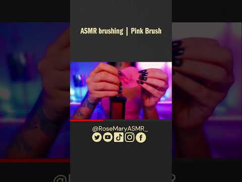 ASMR brushing | Pink Brush