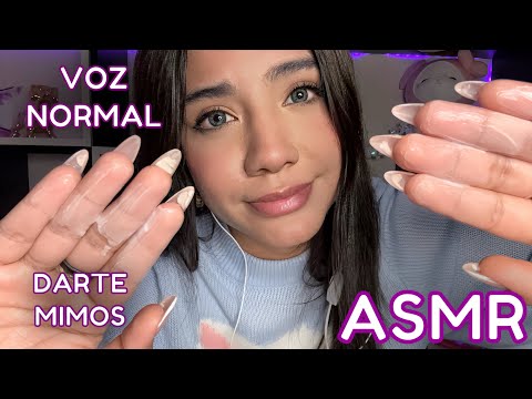 ASMR ESPAÑOL / TU NOVIA te DA MIMITOS en TU CARITA / VOZ NORMAL / Atención personal