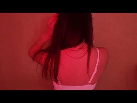 ASMR Hair play, head massage and hair brushing