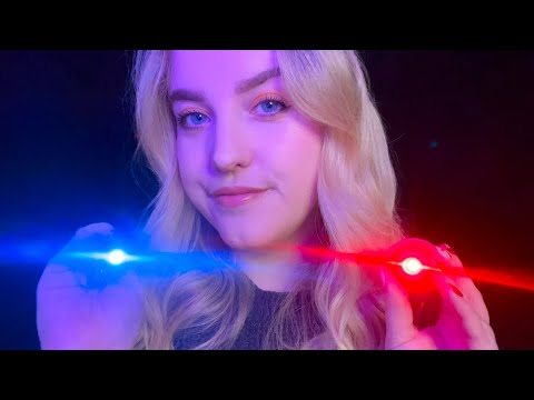 ASMR | Eyes Open and Closed INSTRUCTIONS!✨ [Light triggers, Dark room]