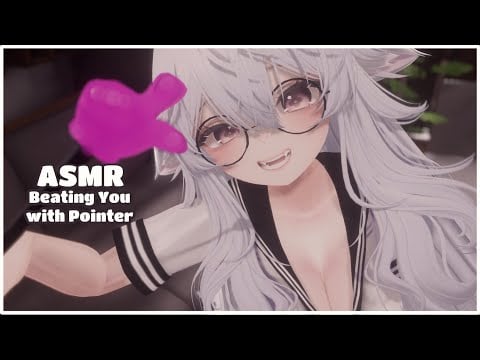 【ASMR Vrchat】Catgirl Beats You with Pointer! ♥  No talking ♥ weird i guess?