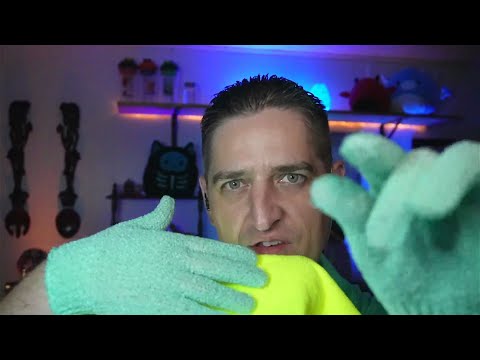 ASMR Face Touching Personal Attention Mouth Sounds with Reverb