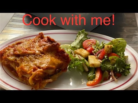 Make Dinner with Me! Lasagna with Side Salad the Easy Way ~ Unintentional ASMR for Relaxation