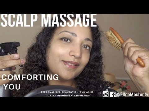ASMR comforting you with scalp massage & hair play