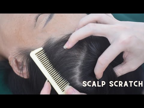 ASMR Hair Combing Real Person With Snoring And Breathing Sounds For Anxiety Relief