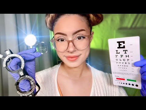 ASMR Examen de la VUE Verre 1 OU 2 Médecin Roleplay pour la Détente, Examen RP Médical Yeux