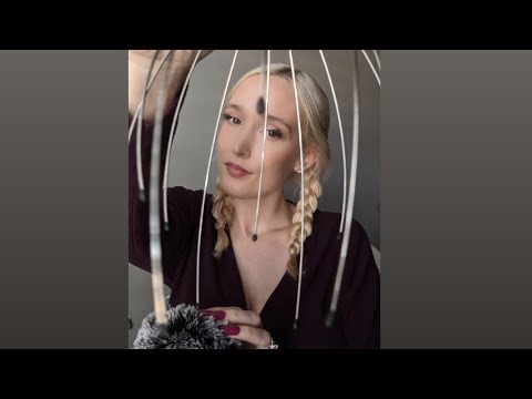 🎧ASMR Massaging your scalp-head massager✨