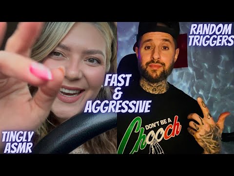 Fast & Agressive Trigger Assortment With @tonytriggersasmr 🔥 (unique + popular triggers you love)💕