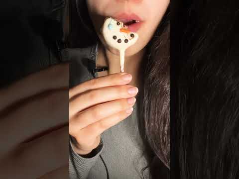 STARBUCKS SNOWMAN CAKE POP ASMR