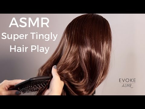 ASMR Super Tingly Hair Play | Brushing, Combing, Stroking, Head Massage