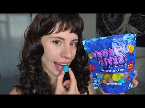 ASMR Trying Freeze Dried Candy for the First Time 🍬 EXTREMELY Crunchy Sounds