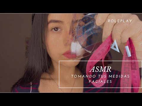 ASMR/ Roleplay/ Tomando tus medidas faciales/ ASMR en español/ Andrea ASMR🦋