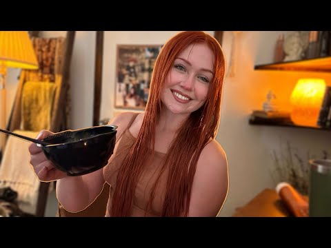 ASMR Dye My Hair With Me