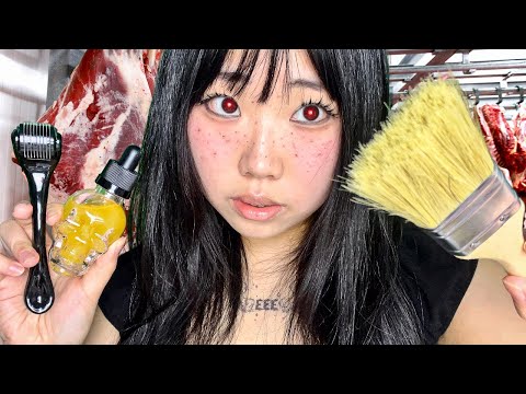 CANNIBAL turns your Skin into HUMAN LEATHER 🫳 🩸 ASMR (Bad End)