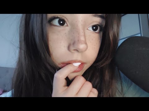 asmr teeth tapping & mouth sounds up close (no talking) :3