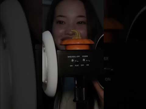 ASMR 3dio Intense mouth sounds #asmr #shorts