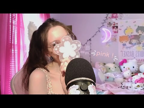 ASMR pink triggers 🌸 (random trigger assortment)