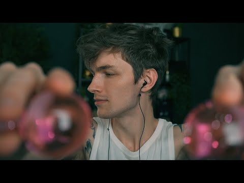 ASMR a relaxing trigger assortment (tapping, hand sounds, water globes)