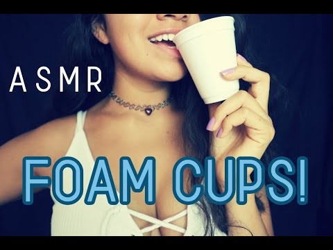 Playing With Styrofoam Cups! | Azumi ASMR | Biting, Ripping & Tapping!