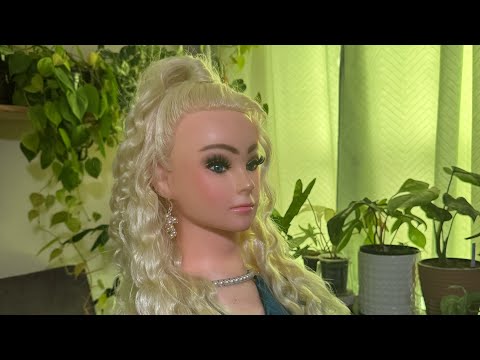 Christmas Hairstyle | ASMR |Hair & Makeup, Hairstyling,  Perfectionist, Finishing Touches Whispering