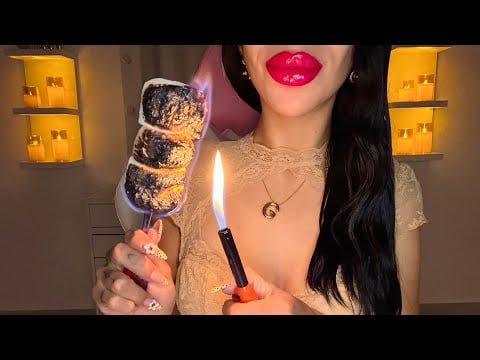 ASMR COMIENDO BOMBONES QUEMADOS📛