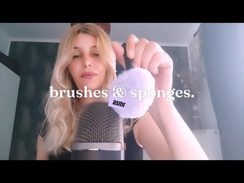 ASMR  Brushes & Sponges * No Talking * Classic, Old School ASMR