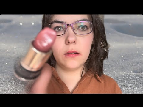 ASMR Getting your makeup professionally done