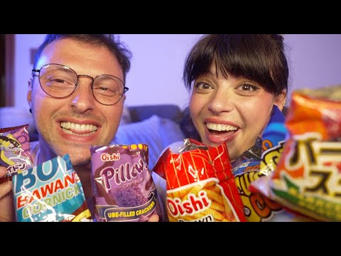 ASMR | Tasty TREATS Unboxing! Taste Testing Snacks From Around The World